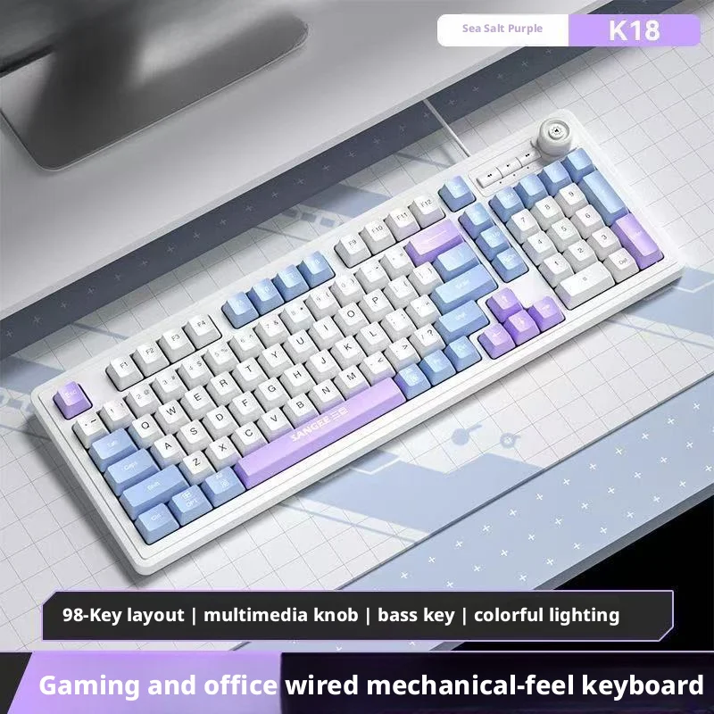 Проводная клавиатура на 98 кла – обзор и цена Gaming Keyboard No Noise
