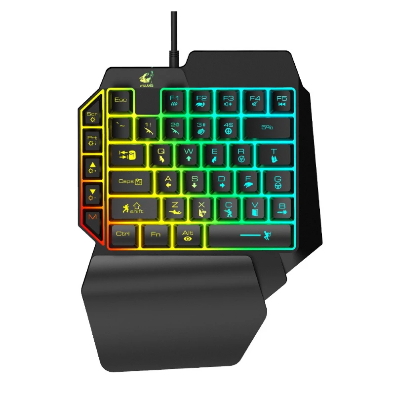 K15 одноручная клавиатура Gun  – обзор и цена Gaming Keyboard Ebay