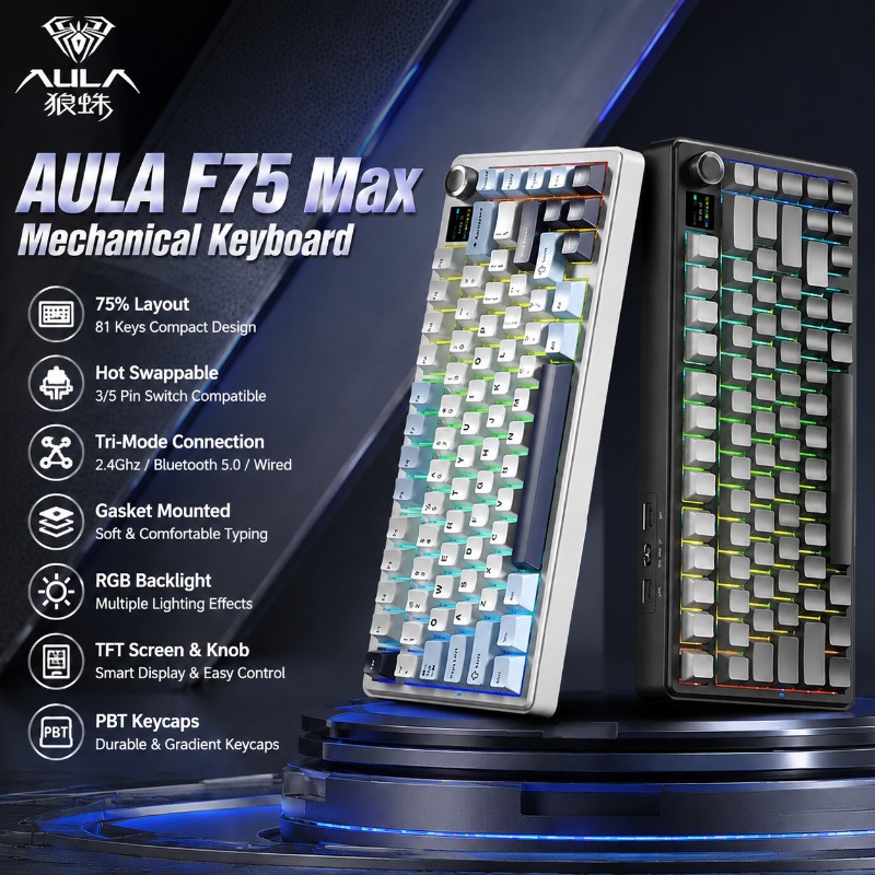 Механическая клавиатура AULA F – обзор и цена Gaming Keyboard Wireless