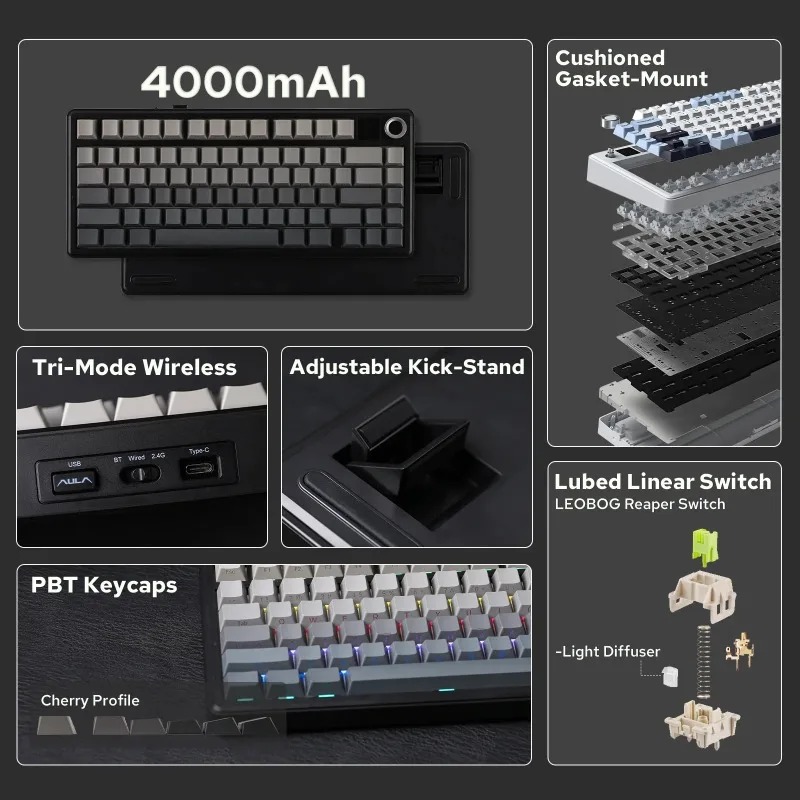 Механическая клавиатура AULA F – обзор и цена Gaming Keyboard Wireless